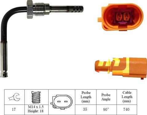 LEMARK LXT235 - Датчик, температура вихлопних газів avtolavka.club