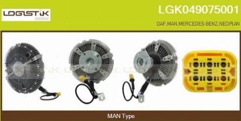 LGK LGK049075001 - Зчеплення, вентилятор радіатора avtolavka.club