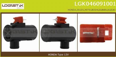 LGK LGK046091001 - Водяний насос, система очищення вікон avtolavka.club