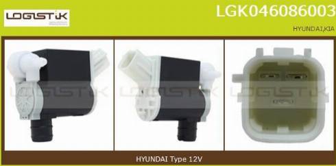 LGK LGK046086003 - Водяний насос, система очищення вікон avtolavka.club