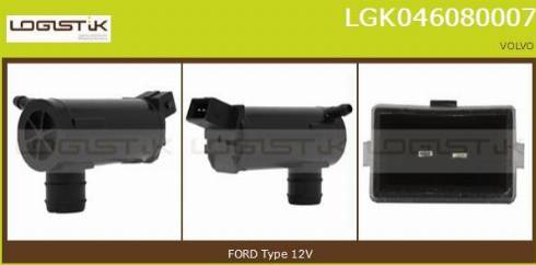 LGK LGK046080007 - Водяний насос, система очищення вікон avtolavka.club