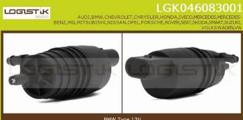 LGK LGK046083001 - Водяний насос, система очищення вікон avtolavka.club