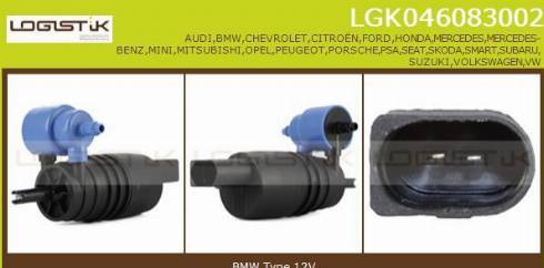 LGK LGK046083002 - Водяний насос, система очищення вікон avtolavka.club