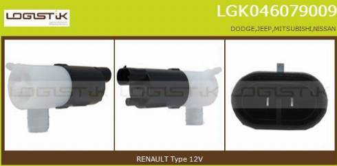 LGK LGK046079009 - Водяний насос, система очищення вікон avtolavka.club