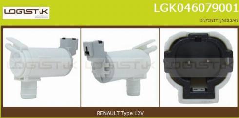 LGK LGK046079001 - Водяний насос, система очищення вікон avtolavka.club