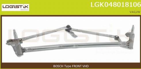 LGK LGK048018106 - Система тяг і важелів приводу склоочисника avtolavka.club