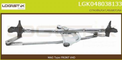 LGK LGK048038133 - Система тяг і важелів приводу склоочисника avtolavka.club