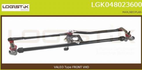 LGK LGK048023600 - Система тяг і важелів приводу склоочисника avtolavka.club