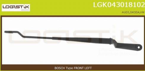 LGK LGK043018102 - Важіль склоочисника, система очищення вікон avtolavka.club