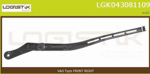 LGK LGK043081109 - Важіль склоочисника, система очищення вікон avtolavka.club