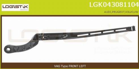 LGK LGK043081104 - Важіль склоочисника, система очищення вікон avtolavka.club