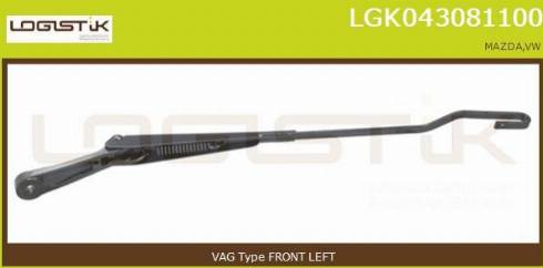 LGK LGK043081100 - Важіль склоочисника, система очищення вікон avtolavka.club