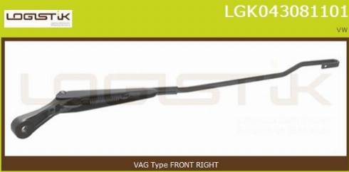 LGK LGK043081101 - Важіль склоочисника, система очищення вікон avtolavka.club