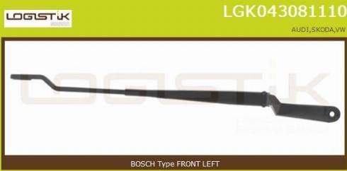 LGK LGK043081110 - Важіль склоочисника, система очищення вікон avtolavka.club