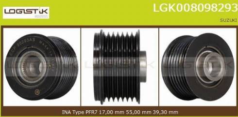 LGK LGK008098293 - Ремінний шків, генератор avtolavka.club