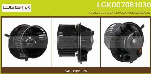 LGK LGK007081030 - Вентилятор салону avtolavka.club