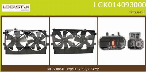 LGK LGK014093000 - Електродвигун, вентилятор радіатора avtolavka.club