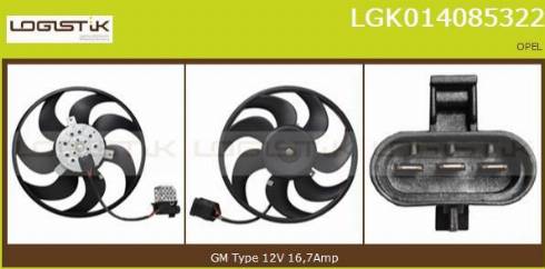 LGK LGK014085322 - Вентилятор, охолодження двигуна avtolavka.club