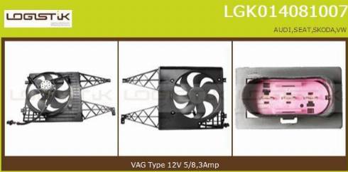 LGK LGK014081007 - Вентилятор, охолодження двигуна avtolavka.club