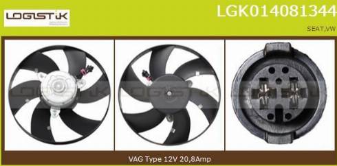 LGK LGK014081344 - Вентилятор, охолодження двигуна avtolavka.club