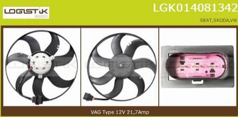 LGK LGK014081342 - Вентилятор, охолодження двигуна avtolavka.club