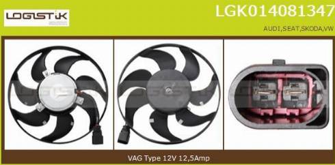 LGK LGK014081347 - Вентилятор, охолодження двигуна avtolavka.club