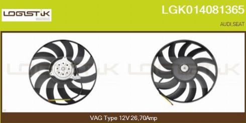 LGK LGK014081365 - Вентилятор, охолодження двигуна avtolavka.club