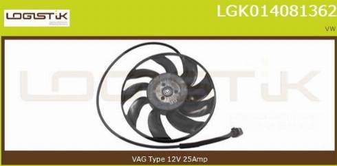LGK LGK014081362 - Вентилятор, охолодження двигуна avtolavka.club