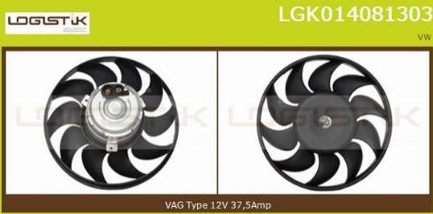 LGK LGK014081303 - Вентилятор, охолодження двигуна avtolavka.club