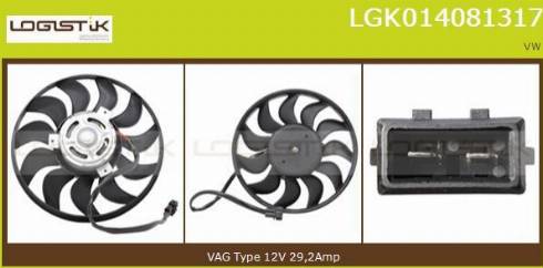 LGK LGK014081317 - Вентилятор, охолодження двигуна avtolavka.club