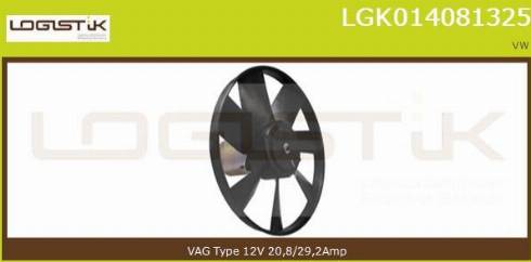 LGK LGK014081325 - Вентилятор, охолодження двигуна avtolavka.club