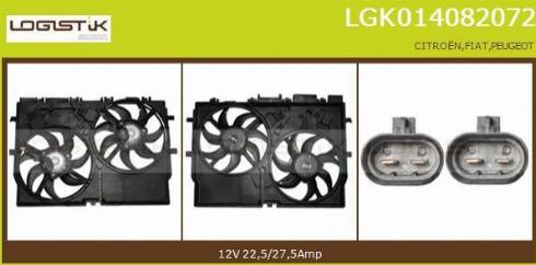 LGK LGK014082072 - Електродвигун, вентилятор радіатора avtolavka.club