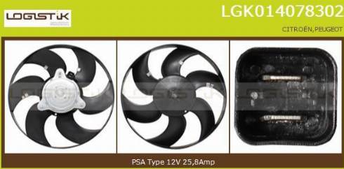 LGK LGK014078302 - Вентилятор, охолодження двигуна avtolavka.club