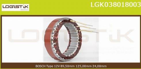 LGK LGK038018003 - Статор, генератор avtolavka.club
