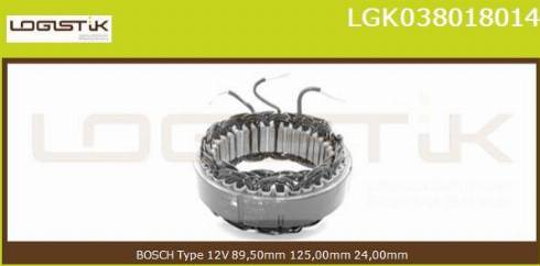 LGK LGK038018014 - Статор, генератор avtolavka.club