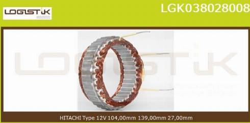 LGK LGK038028008 - Статор, генератор avtolavka.club