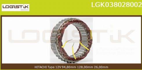 LGK LGK038028002 - Статор, генератор avtolavka.club