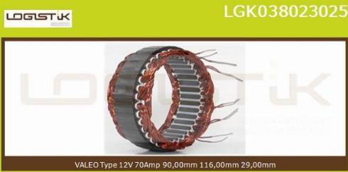 LGK LGK038023025 - Статор, генератор avtolavka.club