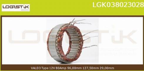 LGK LGK038023028 - Статор, генератор avtolavka.club