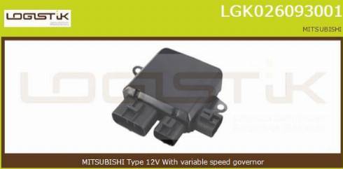 LGK LGK026093001 - Додатковий резистор, електромотор - вентилятор радіатора avtolavka.club