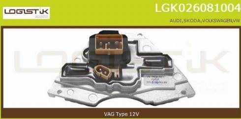 LGK LGK026081004 - Опір, реле, вентилятор салону avtolavka.club