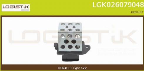 LGK LGK026079048 - Додатковий резистор, електромотор - вентилятор радіатора avtolavka.club