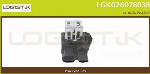 LGK LGK026078038 - Додатковий резистор, електромотор - вентилятор радіатора avtolavka.club