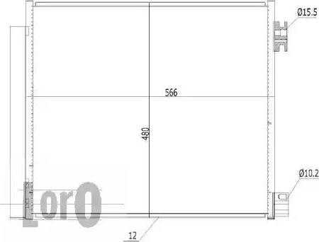 Loro 035-016-0006 - Конденсатор, кондиціонер avtolavka.club