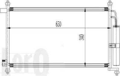 Loro 035-016-0023 - Конденсатор, кондиціонер avtolavka.club