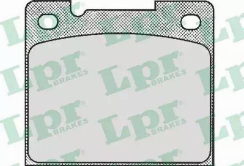 LPR 05P438 - Гальмівні колодки, дискові гальма avtolavka.club