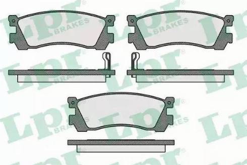 LPR 05P038 - Гальмівні колодки, дискові гальма avtolavka.club