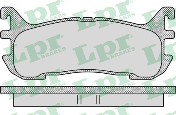 LPR 05P1099 - Гальмівні колодки, дискові гальма avtolavka.club