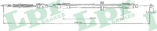 LPR C0547B - Трос, гальмівна система avtolavka.club