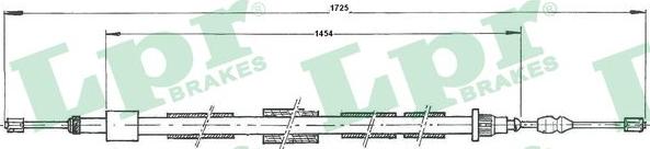 LPR C0615B - Трос, гальмівна система avtolavka.club